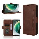 For Tecno Camon 30 5G / 4G Skin Feel Calf Texture Card Slots Leather Phone Case(Brown) - 1