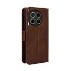 For Tecno Camon 30 5G / 4G Skin Feel Calf Texture Card Slots Leather Phone Case(Brown) - 3