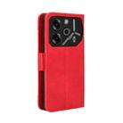 For Tecno Pova 6 Pro 5G Skin Feel Calf Texture Card Slots Leather Phone Case(Red) - 3