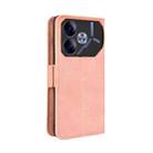 For Tecno Pova 6 4G Skin Feel Calf Texture Card Slots Leather Phone Case(Pink) - 3