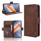 For Tecno Pova 6 4G Skin Feel Calf Texture Card Slots Leather Phone Case(Brown) - 1