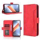 For Tecno Pova 6 Neo 4G Skin Feel Calf Texture Card Slots Leather Phone Case(Red) - 1