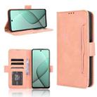 For Tecno Spark 20 Pro 5G Skin Feel Calf Texture Card Slots Leather Phone Case(Pink) - 1