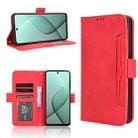 For Tecno Spark 20 Pro 5G Skin Feel Calf Texture Card Slots Leather Phone Case(Red) - 1