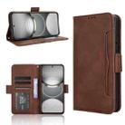 For Tecno Spark 30 Pro 4G Skin Feel Calf Texture Card Slots Leather Phone Case(Brown) - 1