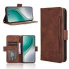 For Tecno Camon 40 Premier 5G Skin Feel Calf Texture Card Slots Leather Phone Case(Brown) - 1