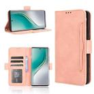 For Tecno Camon 40 Pro 4G / 5G Skin Feel Calf Texture Card Slots Leather Phone Case(Pink) - 1