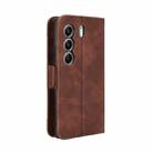 For Tecno Camon 40 4G Skin Feel Calf Texture Card Slots Leather Phone Case(Brown) - 3