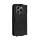 For Tecno Spark 40 4G Skin Feel Calf Texture Card Slots Leather Phone Case(Black) - 3