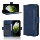 For Tecno Spark 40 Pro 4G Skin Feel Calf Texture Card Slots Leather Phone Case(Blue) - 1