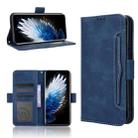 For Tecno Spark 40 Pro+ 4G Skin Feel Calf Texture Card Slots Leather Phone Case(Blue) - 1