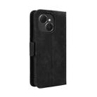 For Tecno Spark 40C Skin Feel Calf Texture Card Slots Leather Phone Case(Black) - 3