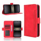 For Tecno Spark 40C Skin Feel Calf Texture Card Slots Leather Phone Case(Red) - 1
