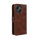 For Tecno Spark 40C Skin Feel Calf Texture Card Slots Leather Phone Case(Brown) - 3