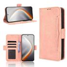 For Tecno Pova 7 Ultra 5G Skin Feel Calf Texture Card Slots Leather Phone Case(Pink) - 1