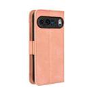 For Google Pixel 9 Pro Skin Feel Calf Texture Card Slots Leather Phone Case(Pink) - 3