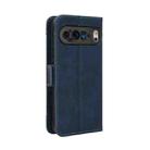 For Google Pixel 9 Pro Skin Feel Calf Texture Card Slots Leather Phone Case(Blue) - 3