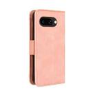 For Google Pixel 9a Skin Feel Calf Texture Card Slots Leather Phone Case(Pink) - 3