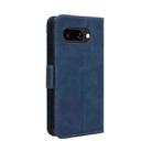 For Google Pixel 9a Skin Feel Calf Texture Card Slots Leather Phone Case(Blue) - 3