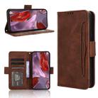 For Google Pixel 9a Skin Feel Calf Texture Card Slots Leather Phone Case(Brown) - 1