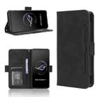 For ASUS ROG Phone 7 Skin Feel Calf Texture Card Slots Leather Phone Case(Black) - 1