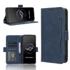 For ASUS ROG Phone 7 Skin Feel Calf Texture Card Slots Leather Phone Case(Blue) - 1
