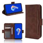 For ASUS Zenfone 10 / 9 Skin Feel Calf Texture Card Slots Leather Phone Case(Brown) - 1