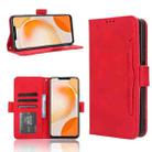 For Huawei Enjoy 60X Skin Feel Calf Texture Card Slots Leather Phone Case(Red) - 1