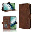 For Huawei Mate 60 5G Skin Feel Calf Texture Card Slots Leather Phone Case(Brown) - 1