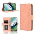 For Huawei Mate 60 Pro 5G Skin Feel Calf Texture Card Slots Leather Phone Case(Pink) - 1