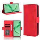 For Huawei nova 11 SE Skin Feel Calf Texture Card Slots Leather Phone Case(Red) - 1