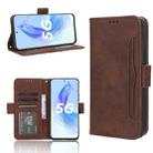 For Honor X50i Skin Feel Calf Texture Card Slots Leather Phone Case(Brown) - 1