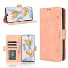 For Honor 90 5G Skin Feel Calf Texture Card Slots Leather Phone Case(Pink) - 1