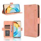 For Honor X50 Skin Feel Calf Texture Card Slots Leather Phone Case(Pink) - 1