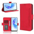 For Honor X50i Big Hole / 90 Lite Skin Feel Calf Texture Card Slots Leather Phone Case(Red) - 1