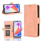 For Honor X6a 4G Skin Feel Calf Texture Card Slots Leather Phone Case(Pink) - 1