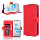 For Honor 100 5G Skin Feel Calf Texture Card Slots Leather Phone Case(Red) - 1