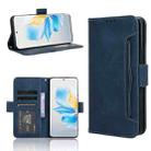 For Honor 100 5G Skin Feel Calf Texture Card Slots Leather Phone Case(Blue) - 1