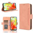 For Oukitel C33 Skin Feel Calf Texture Card Slots Leather Phone Case(Pink) - 1