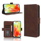 For Oukitel C33 Skin Feel Calf Texture Card Slots Leather Phone Case(Brown) - 1