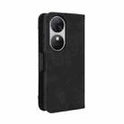 For Oukitel C38 Skin Feel Calf Texture Card Slots Leather Phone Case(Black) - 3