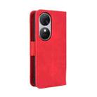 For Oukitel C38 Skin Feel Calf Texture Card Slots Leather Phone Case(Red) - 3