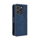 For Oukitel C50 Skin Feel Calf Texture Card Slots Leather Phone Case(Blue) - 3