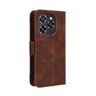 For Oukitel C50 Skin Feel Calf Texture Card Slots Leather Phone Case(Brown) - 3