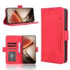 For Oukitel C58 / C58 Pro Skin Feel Calf Texture Card Slots Leather Phone Case(Red) - 1