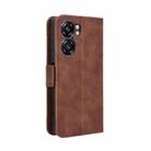 For Oukitel C58 / C58 Pro Skin Feel Calf Texture Card Slots Leather Phone Case(Brown) - 3