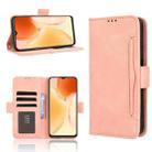 For Oukitel C1 / C1 Pro Skin Feel Calf Texture Card Slots Leather Phone Case(Pink) - 1