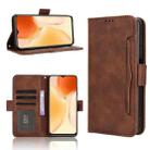 For Oukitel C1 / C1 Pro Skin Feel Calf Texture Card Slots Leather Phone Case(Brown) - 1