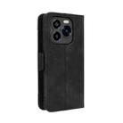 For Oukitel C65 / C65 Pro Skin Feel Calf Texture Card Slots Leather Phone Case(Black) - 3