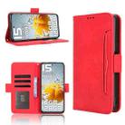 For Oukitel C65 / C65 Pro Skin Feel Calf Texture Card Slots Leather Phone Case(Red) - 1